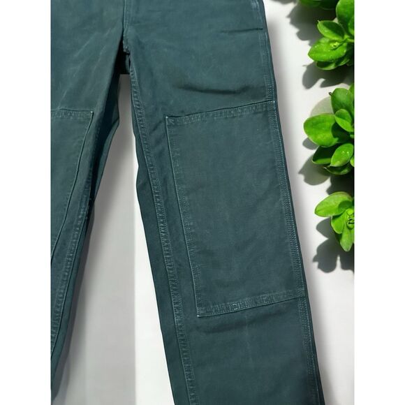 Hey Gang Knee Patch Overalls Dark Green Size 00 - Picture 4 of 9